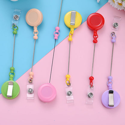 Beadable Retractable Badge Reel Clips