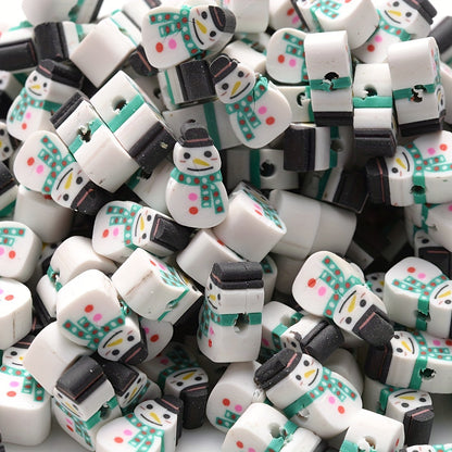 Christmas Polymer Clay Beads Set