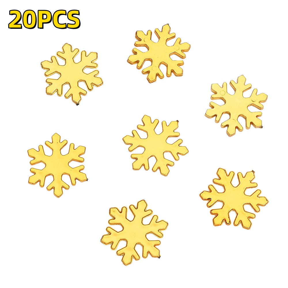Plastic Snowflake Ornaments