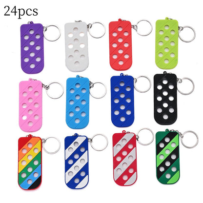 12/24PCS Colorful DIY Keychain Ornament Set