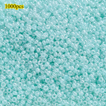 1000pcs 2mm Random Color Glass Seed Beads
