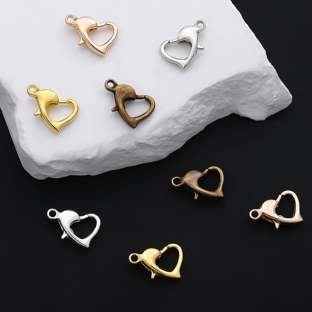 Heart Alloy Lobster Clasps