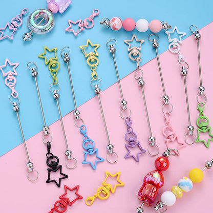 Star Shaped Beadable Keychain Set