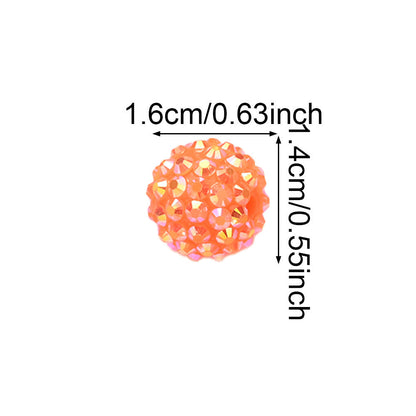 Shiny Rhinestone Bayberry Ball Beads
