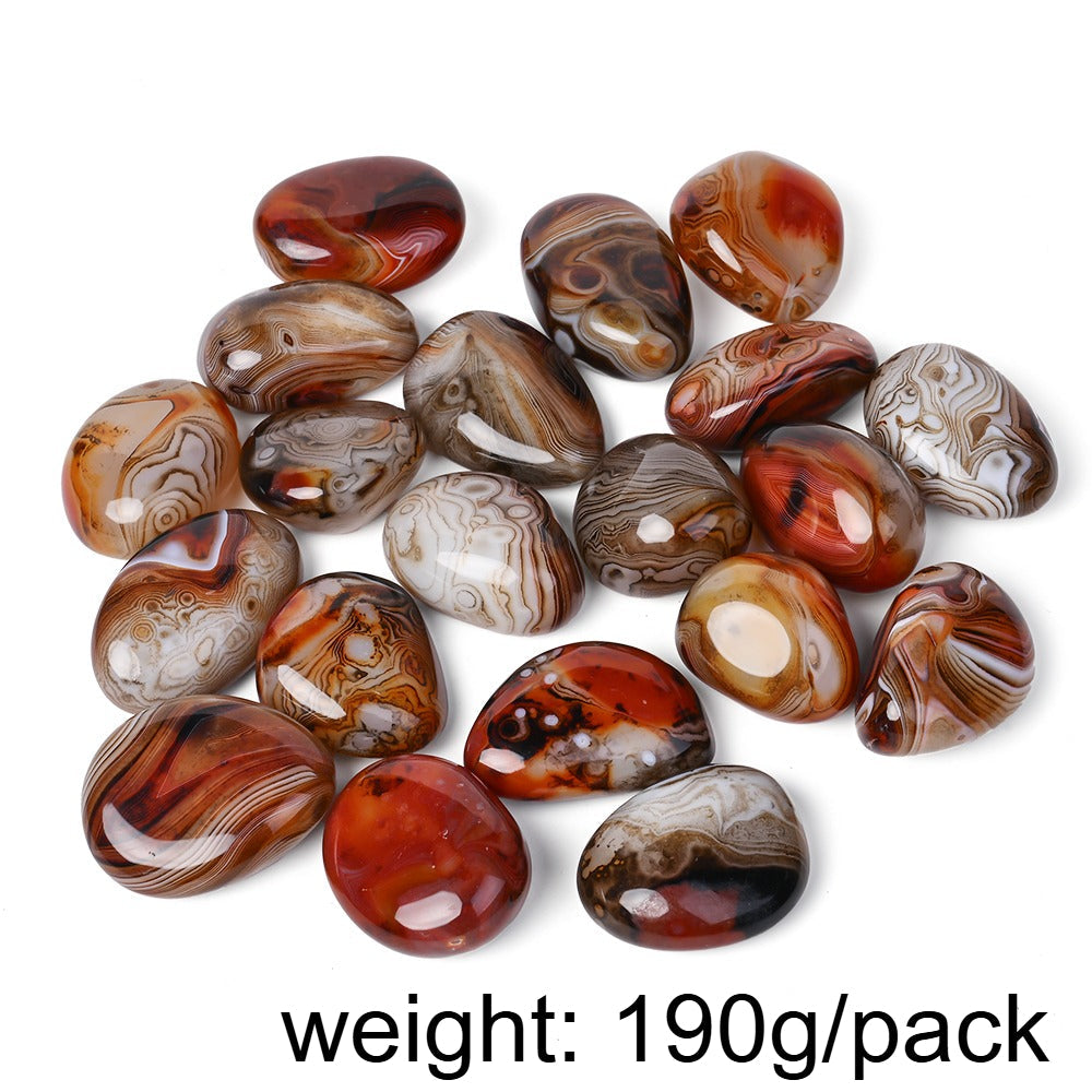 150g Irregular Natural Agate Stone Bead & Decor Set
