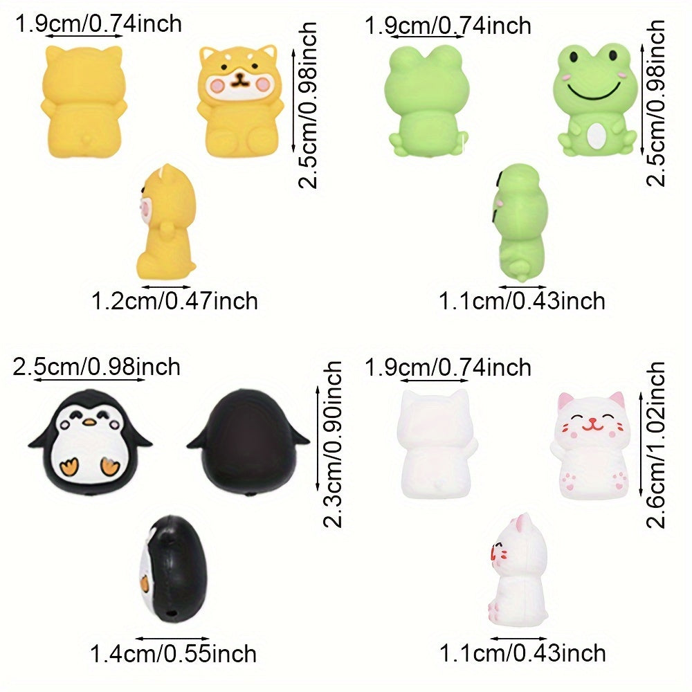 3D Animal Silicone Beads