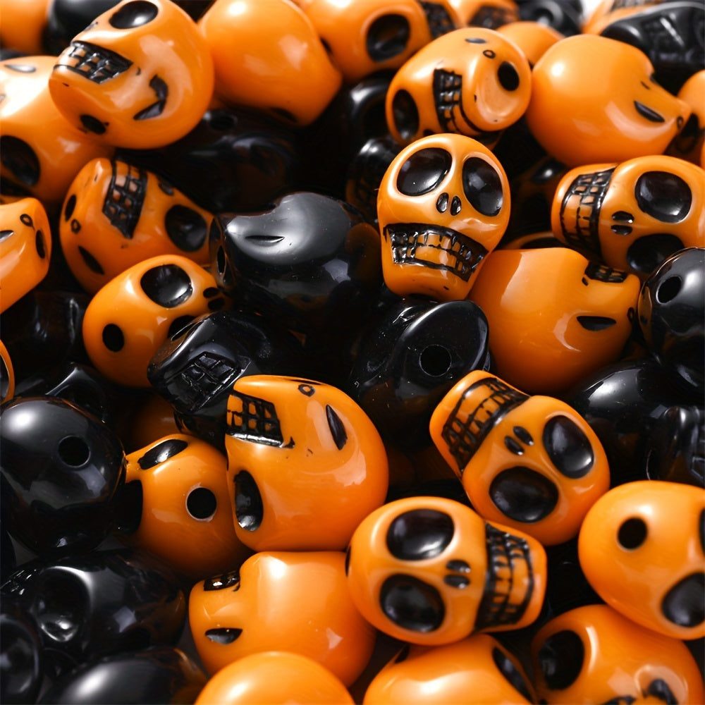 Halloween Skull Acrylic Beads