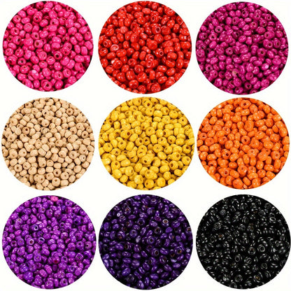 Rainbow Mini Wooden Beads