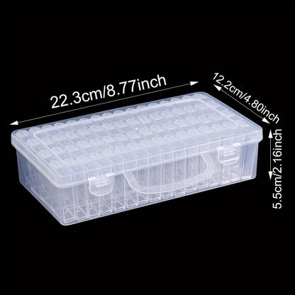 64-Grid Transparent Bead Storage Box