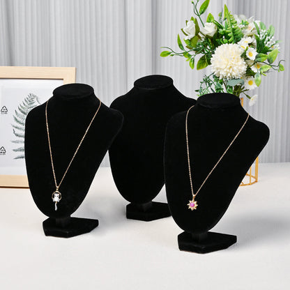 Black Velvet Necklace Display Stand