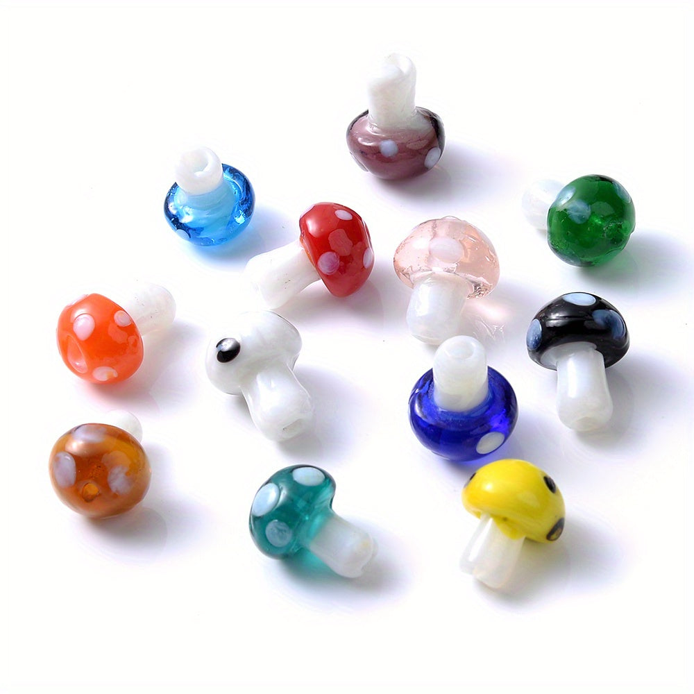 Mushroom Glass Beads