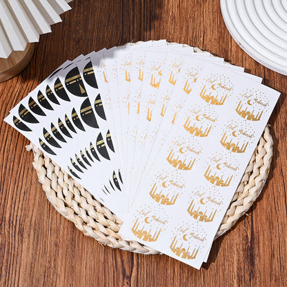 Eid Mubarak Golden Foil Stickers