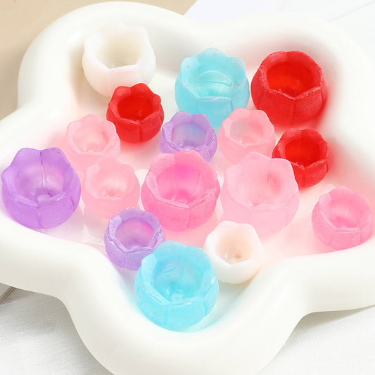 10/30-Piece Frosted Lily of the Valley Acrylic Beads