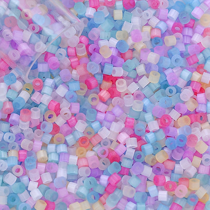 Silk Cat's Eye Glass Beads