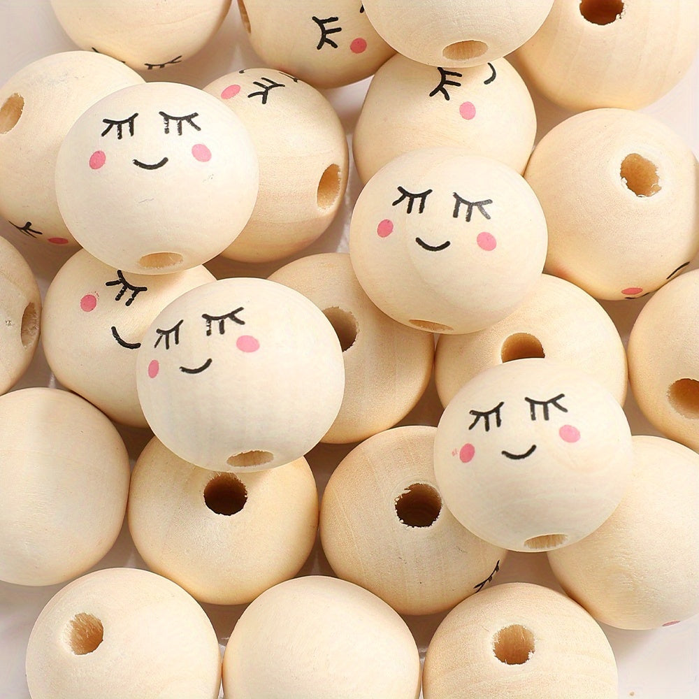 Expression Wooden Spacer Beads