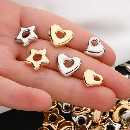 Star Heart CCB Beads