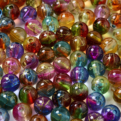 Sparkling Acrylic Spacer Beads