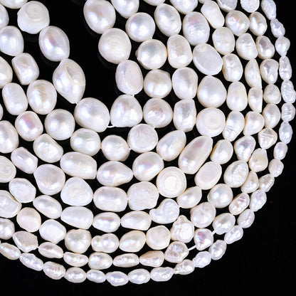 White Irregular Freshwater Pearl Beads
