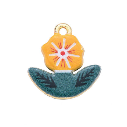 1-Piece Vintage Gold Animal & Nature Charm Pendant