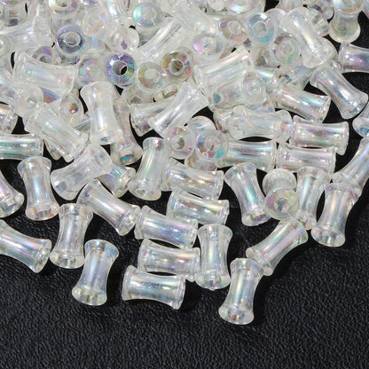 200PCS Mini Bamboo Joint Acrylic Imitation Pearl Spacer Beads