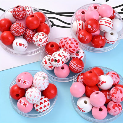 Creative Pattern Wooden Beads