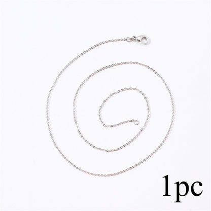 1PC 1.2mm Copper Necklace Chain with Lobster Clasp