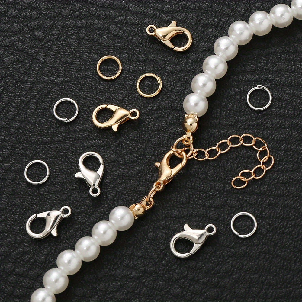 500-Piece Gold and Silver Lobster Clasp & Jump Ring Set