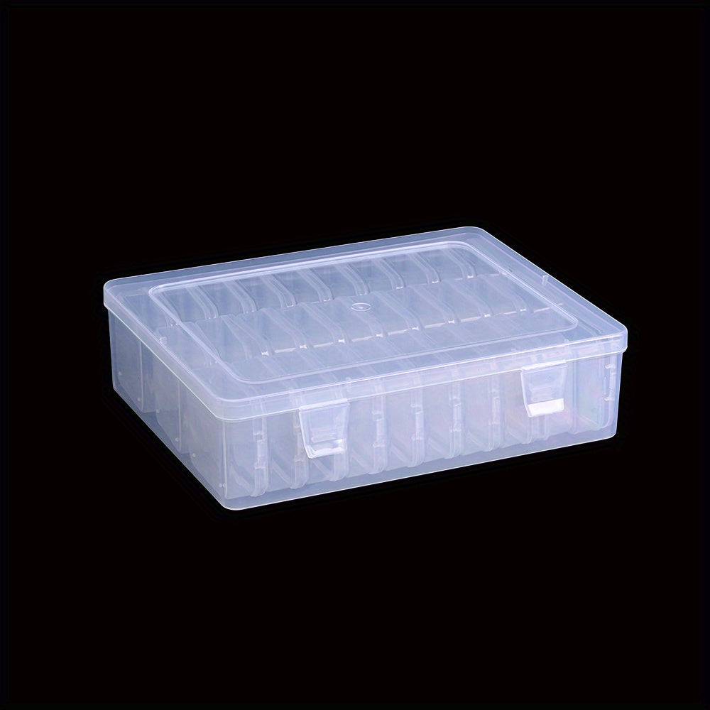 30-Grid Transparent Plastic Jewelry Bead Storage Box