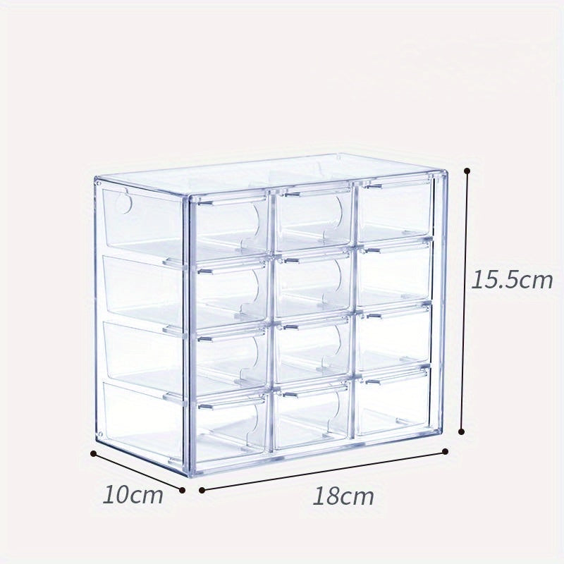 6/9/12-Grid Clear Acrylic Jewelry & Craft Storage Organizer