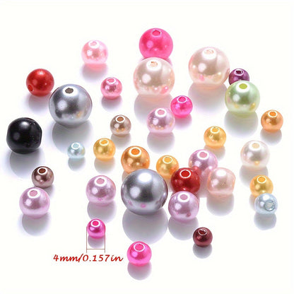 Multicolor ABS Round Beads