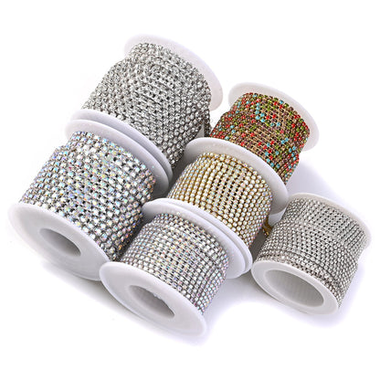1 Roll 10 Yards Sparkling Rhinestone Chain Trim