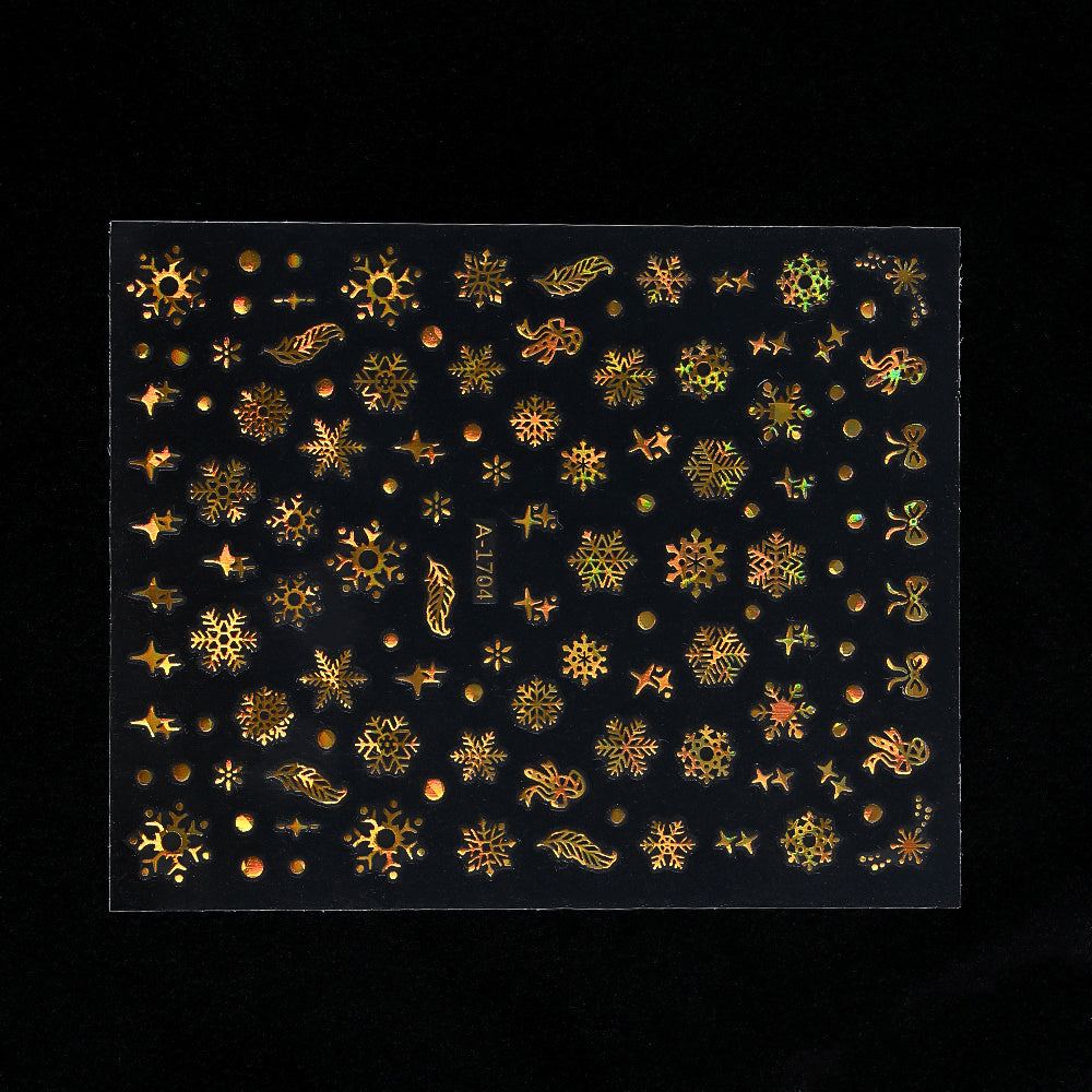 Gold Pattern Manicure Stickers