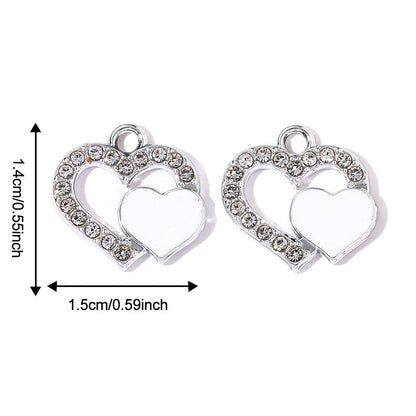 Valentine’s Day Heart Alloy Pendants