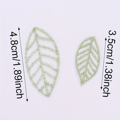 Green Mesh Leaf Patches