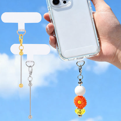 Golden & Silvery Blank Phone Chain Set