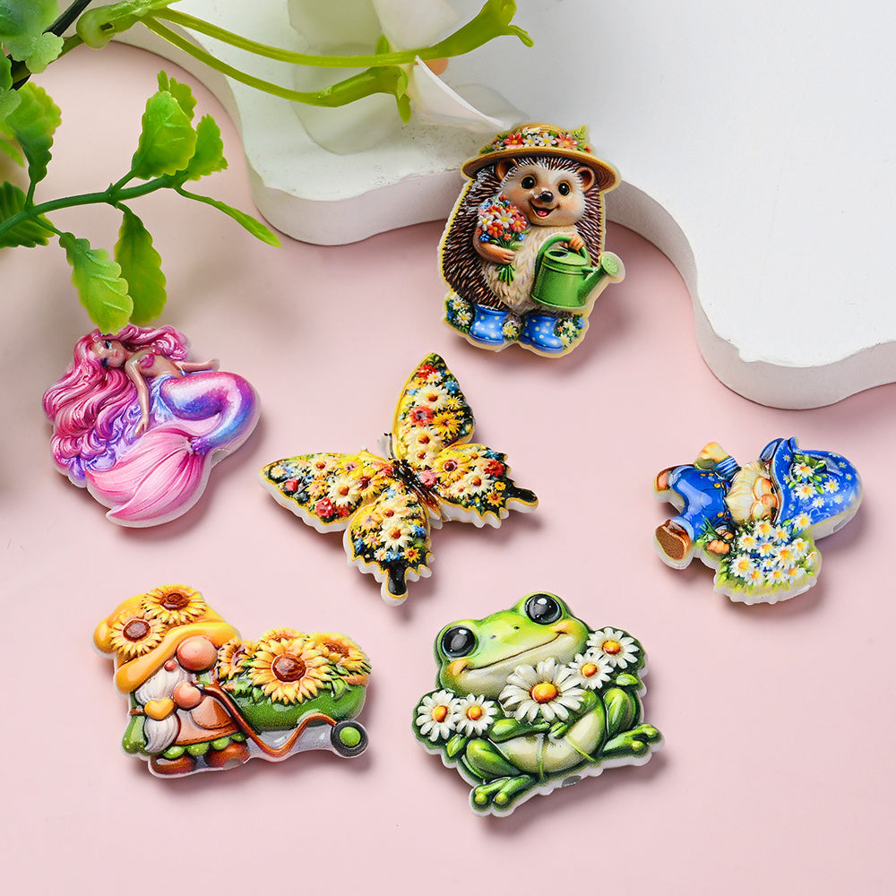 Animal Floral Resin Beads