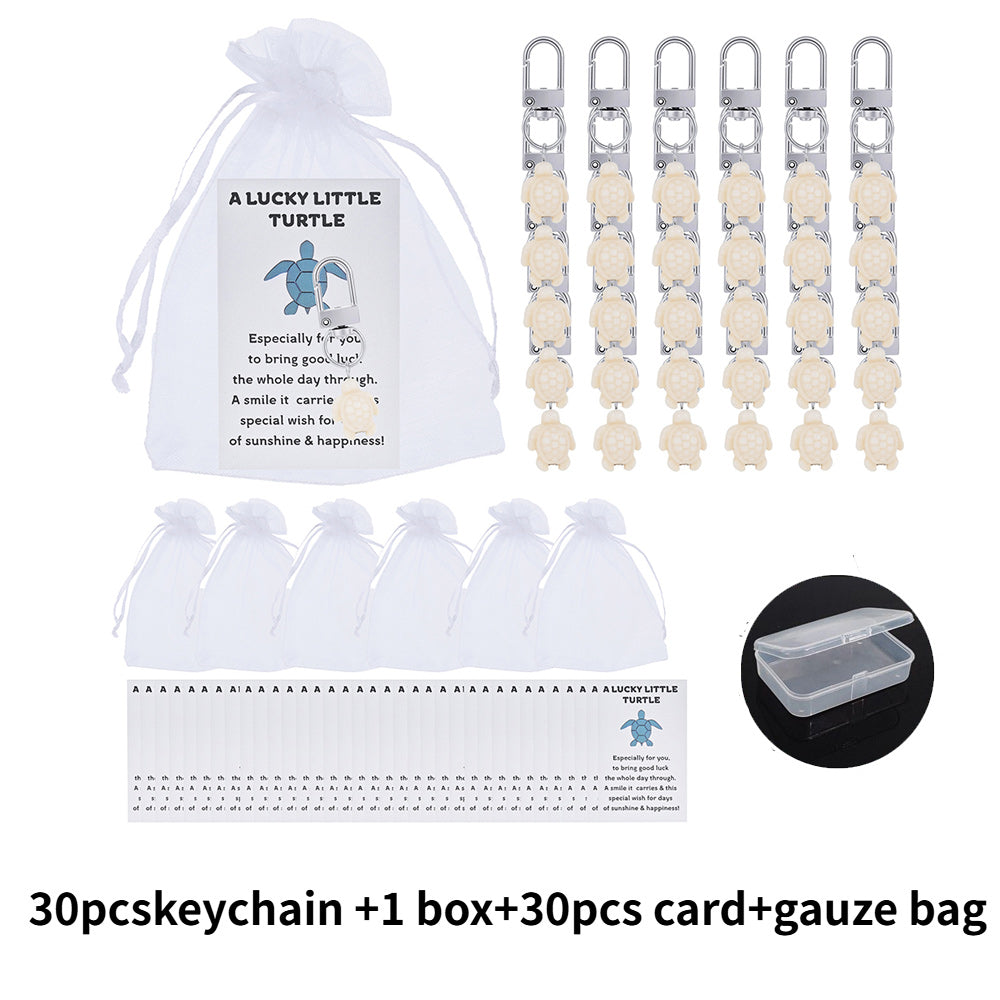 Lucky Turtle Keychain Gift Set