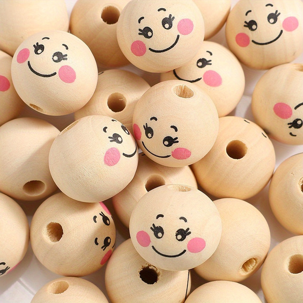 Expression Wooden Spacer Beads