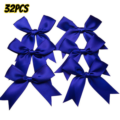 32-Piece Random Satin Ribbon Bow Set
