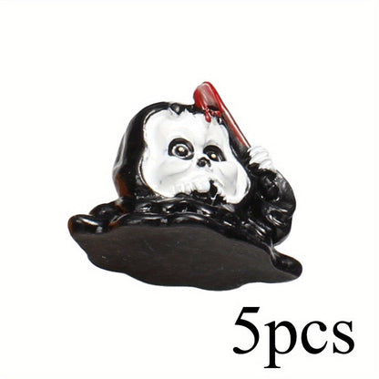 5-Piece Halloween Mini Resin Figurine Set