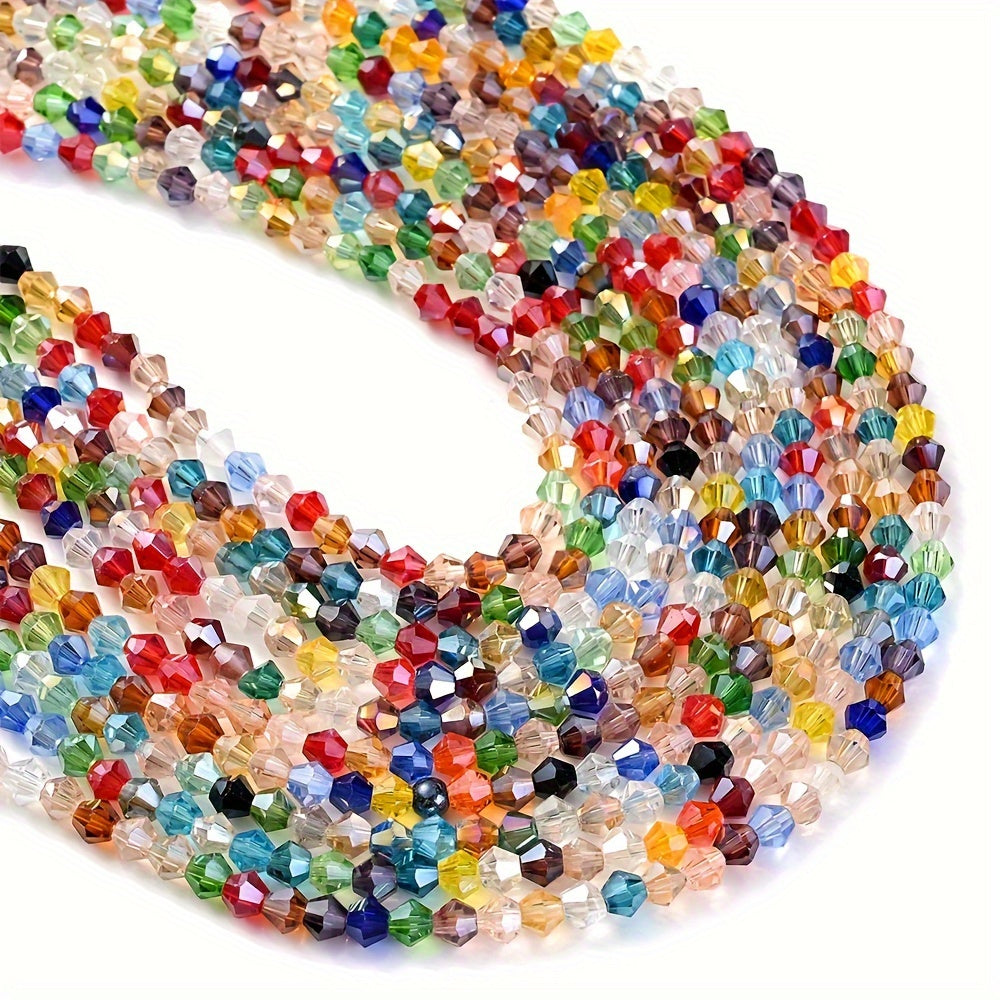 90PCS 4mm Faceted Glass Corner Bead Set