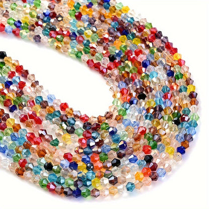 90PCS 4mm Faceted Glass Corner Bead Set