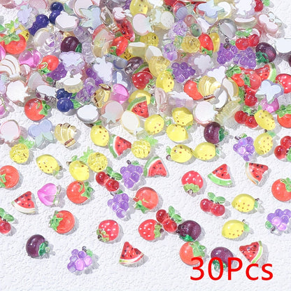 Mixed Fruit Acrylic Charms