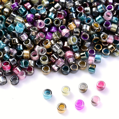 15g 2mm Gradient Tube Glass Bead Set