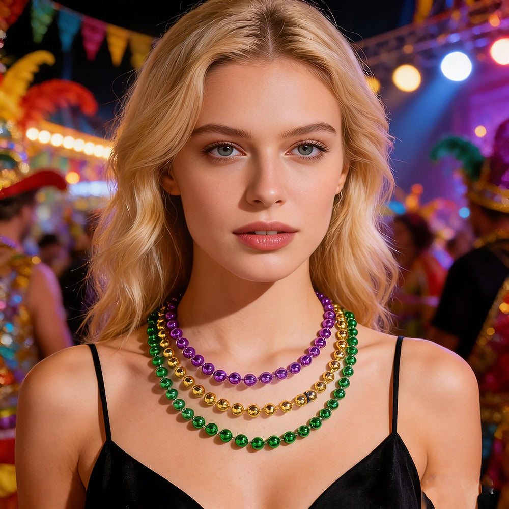 Mardi Gras Carnival Beaded Necklaces