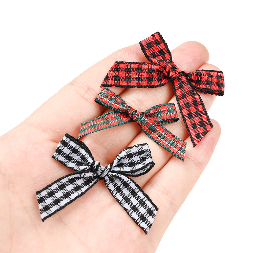 Christmas Plaid Bow Embellishments
