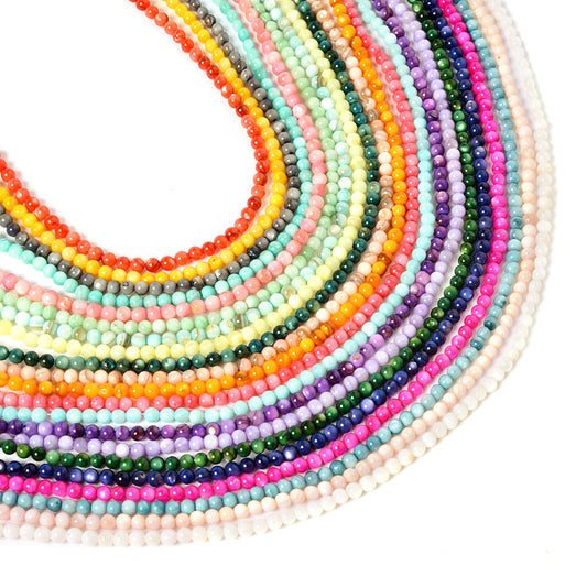 1 Strand 4mm Round Stone Spacer Beads