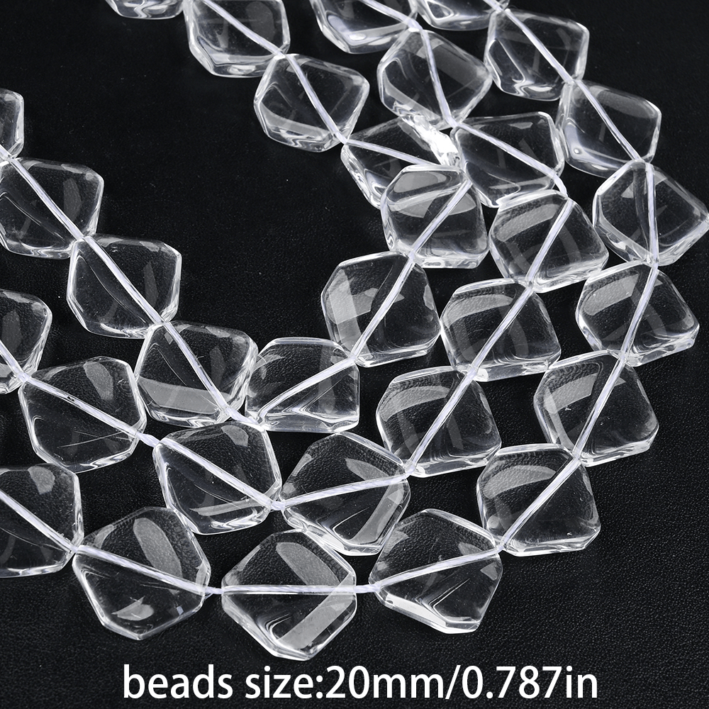 Transparent Faceted Crystal Beads