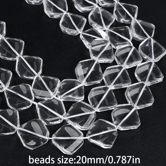 Transparent Faceted Crystal Beads