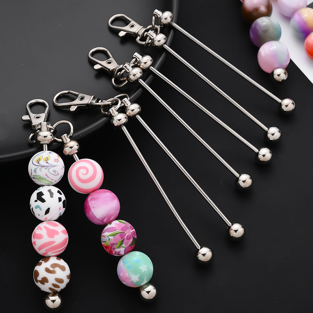 Double Blank Bar Beadable Keychain Set